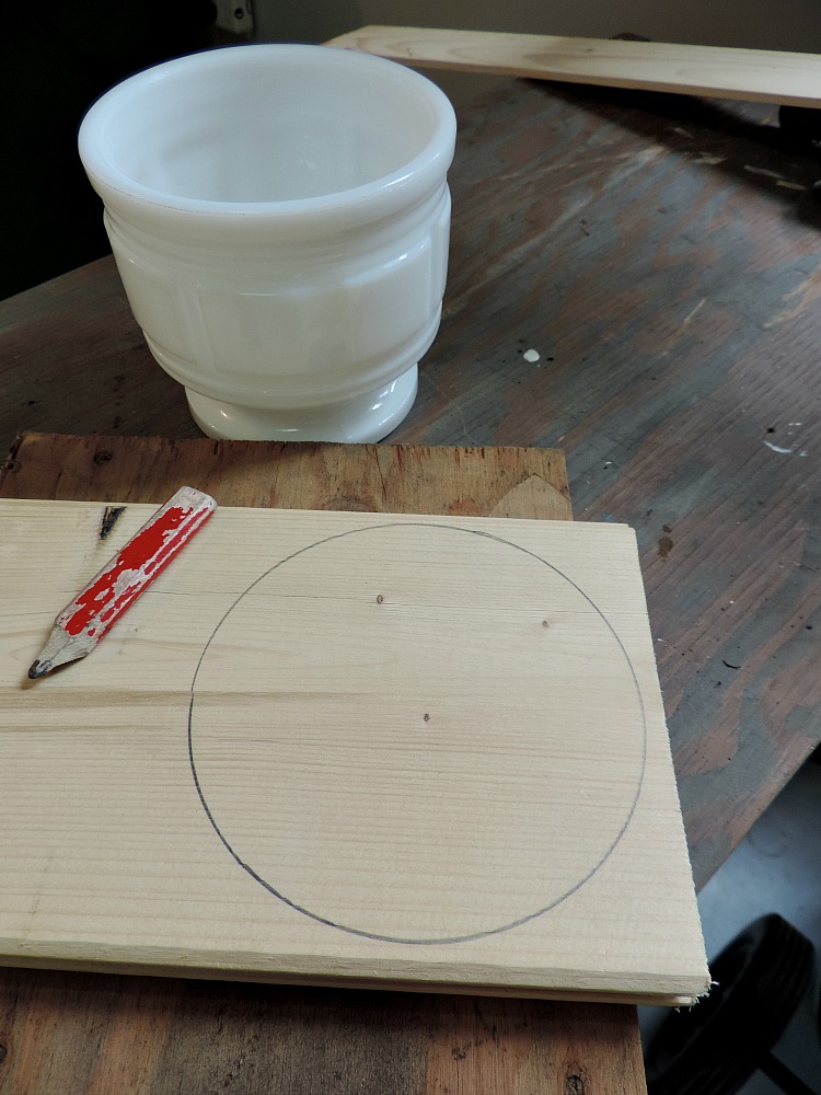 DIY-drift wood candle holder
