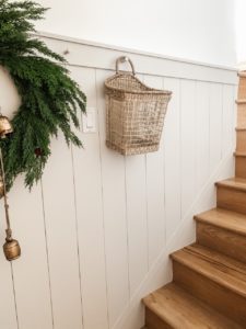 vertical shiplap wall DIY and peg rail